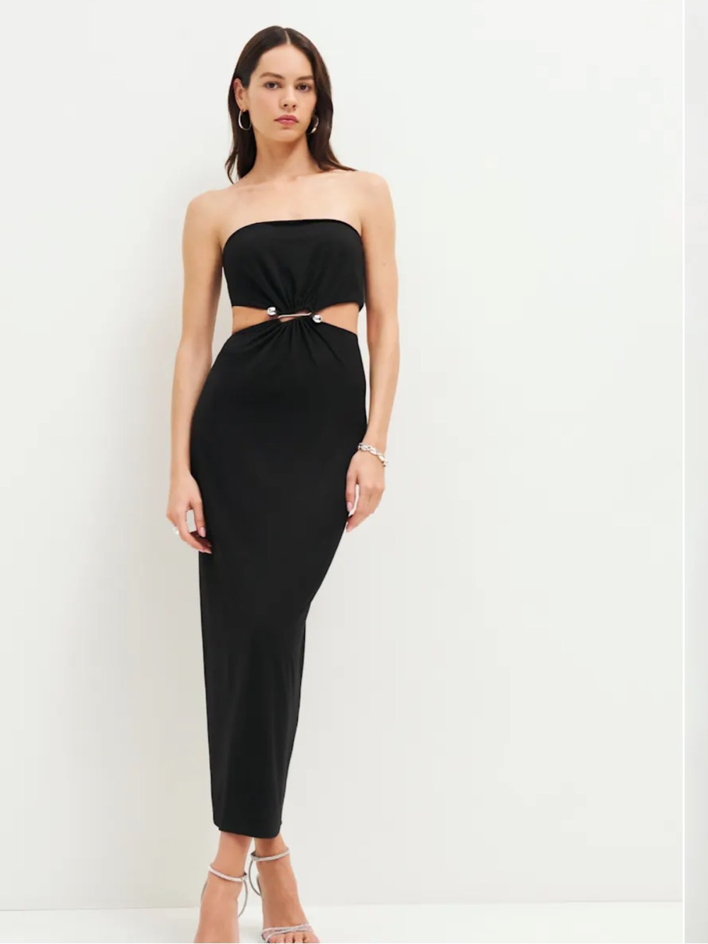 Reformation Amaia Knit Dress Black - Size XS